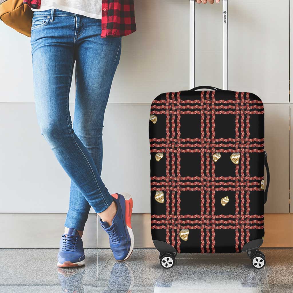 Hawaii Palaka Kahelelani Shell Lei Costume Luggage Cover Plaid Patterns DT05 - Polynesian Pride