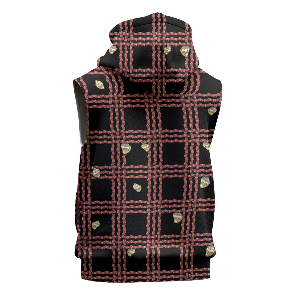 Hawaii Palaka Kahelelani Shell Lei Costume Sleeveless Hoodie Plaid Patterns DT05 - Polynesian Pride