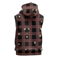 Hawaii Palaka Kahelelani Shell Lei Costume Sleeveless Hoodie Plaid Patterns DT05 - Polynesian Pride