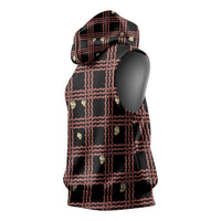 Hawaii Palaka Kahelelani Shell Lei Costume Sleeveless Hoodie Plaid Patterns DT05 - Polynesian Pride