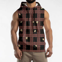 Hawaii Palaka Kahelelani Shell Lei Costume Sleeveless Hoodie Plaid Patterns DT05 - Polynesian Pride