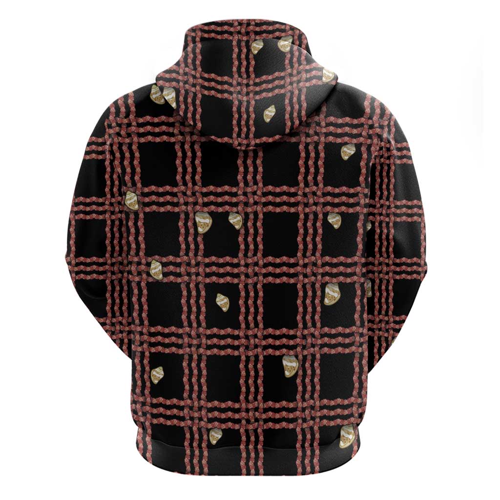 Hawaii Palaka Kahelelani Shell Lei Costume Zip Hoodie Plaid Patterns