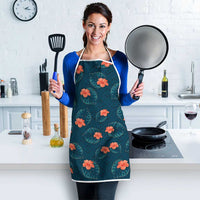 Hawaii Monstera Apron Hibiscus Flowers Simple Style - Polynesian Pride