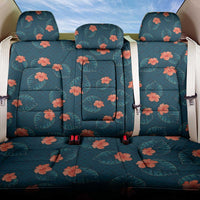 Hawaii Monstera Back Car Seat Cover Hibiscus Flowers Simple Style DT05 One Size Dark Teal - Polynesian Pride
