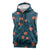 Hawaii Monstera Sleeveless Hoodie Hibiscus Flowers Simple Style - Polynesian Pride