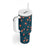 Hawaii Monstera Tumbler With Handle Hibiscus Flowers Simple Style - Polynesian Pride