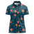 Hawaii Monstera Women Polo Shirt Hibiscus Flowers Simple Style - Polynesian Pride