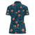 Hawaii Monstera Women Polo Shirt Hibiscus Flowers Simple Style - Polynesian Pride