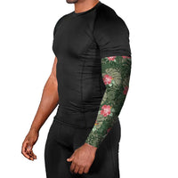 Hawaii Arm Sleeves Green Polynesian Monstera Patterns - Polynesian Pride