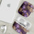 Hawaii AirPods Case Purple Polynesian Monstera Patterns - Polynesian Pride