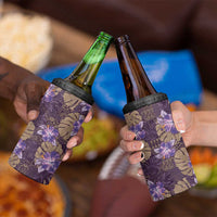 Hawaii 4 in 1 Can Cooler Tumbler Purple Polynesian Monstera Patterns DT05 - Polynesian Pride