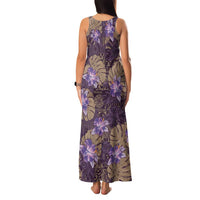Hawaii Family Matching Tank Maxi Dress and Hawaiian Shirt Purple Polynesian Monstera Patterns DT05 - Polynesian Pride