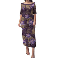 Hawaii Puletasi Purple Polynesian Monstera Patterns - Polynesian Pride