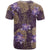 Hawaii T Shirt Purple Polynesian Monstera Patterns - Polynesian Pride