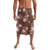 Hawaii Lavalava Brown Polynesian Monstera Patterns - Polynesian Pride