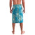 Hawaii Lavalava Teal Polynesian Monstera Patterns - Polynesian Pride