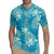 Hawaii Rugby Jersey Teal Polynesian Monstera Patterns - Polynesian Pride