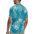 Hawaii Rugby Jersey Teal Polynesian Monstera Patterns - Polynesian Pride