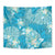Hawaii Tapestry Teal Polynesian Monstera Patterns - Polynesian Pride