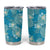 Hawaii Tumbler Cup Teal Polynesian Monstera Patterns - Polynesian Pride
