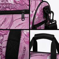 Hawaii Duffle Bag Magenta Polynesian Monstera Patterns