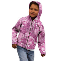 Hawaii Kid Hoodie Magenta Polynesian Monstera Patterns DT05 - Polynesian Pride