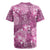 Hawaii Rugby Jersey Magenta Polynesian Monstera Patterns - Polynesian Pride