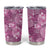 Hawaii Tumbler Cup Magenta Polynesian Monstera Patterns - Polynesian Pride