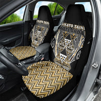 Aotearoa Waikato Tainui Car Seat Cover Maori Light Gold Tribal Paua Shell Pattern DT05 - Polynesian Pride