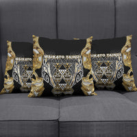Aotearoa Waikato Tainui Pillow Cover Maori Light Gold Tribal Paua Shell Pattern DT05 - Polynesian Pride