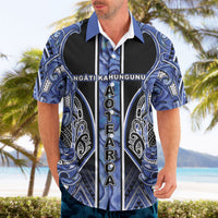 Aotearoa Ngati Kahungunu Hawaiian Shirt Maori Tribal Blue Paua Shell Pattern DT05 - Polynesian Pride