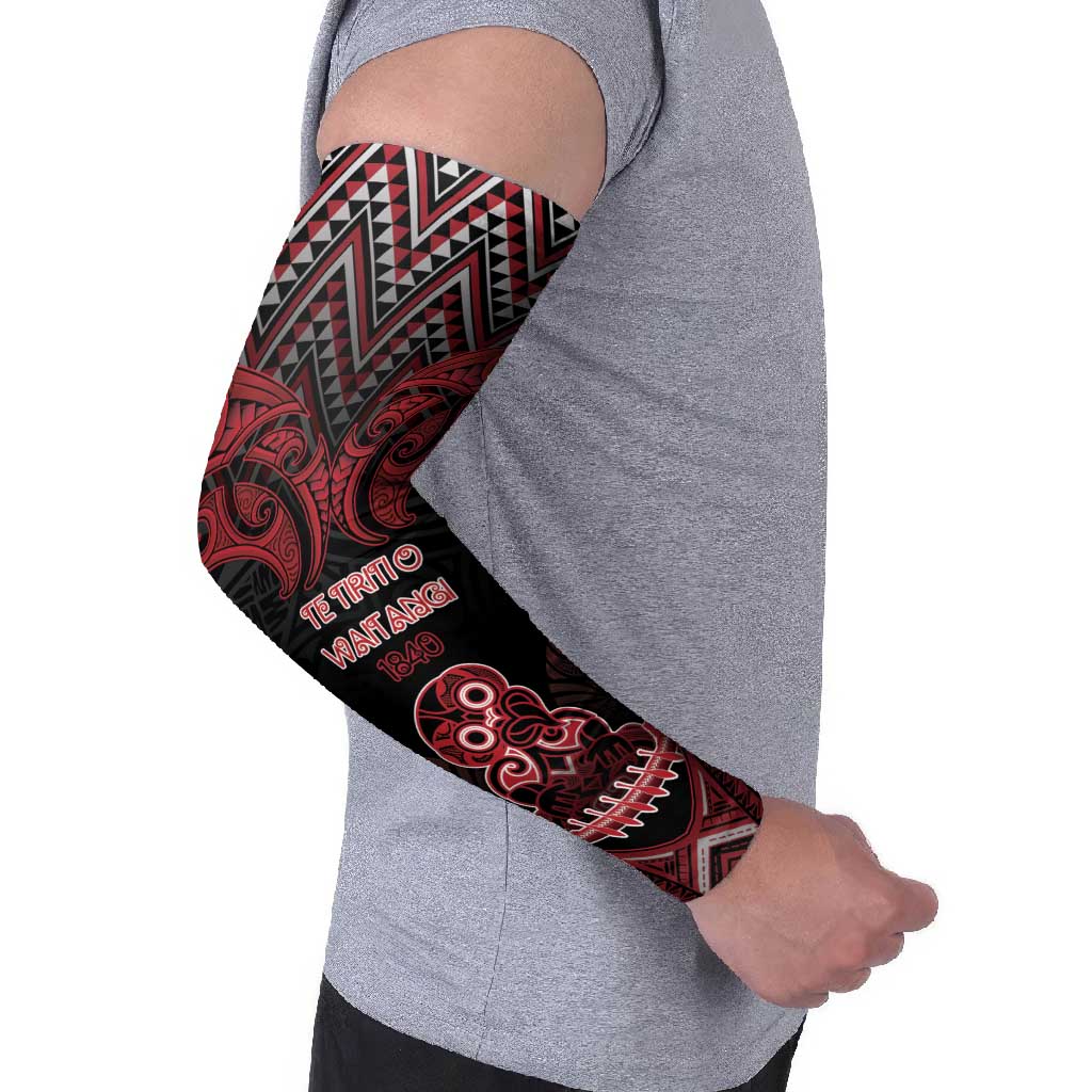 Personalised New Zealand Waitangi Day Arm Sleeves Te Tiriti O Waitangi 1840 DT05 - Polynesian Pride