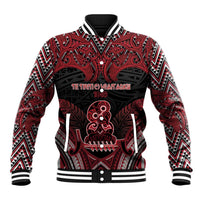 Personalised New Zealand Waitangi Day Baseball Jacket Te Tiriti O Waitangi 1840 DT05 Unisex Black - Polynesian Pride