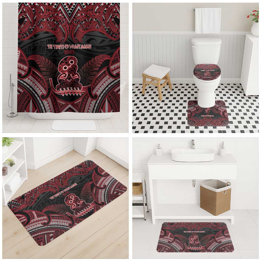 New Zealand Waitangi Day Bathroom Set Te Tiriti O Waitangi 1840 DT05 - Polynesian Pride