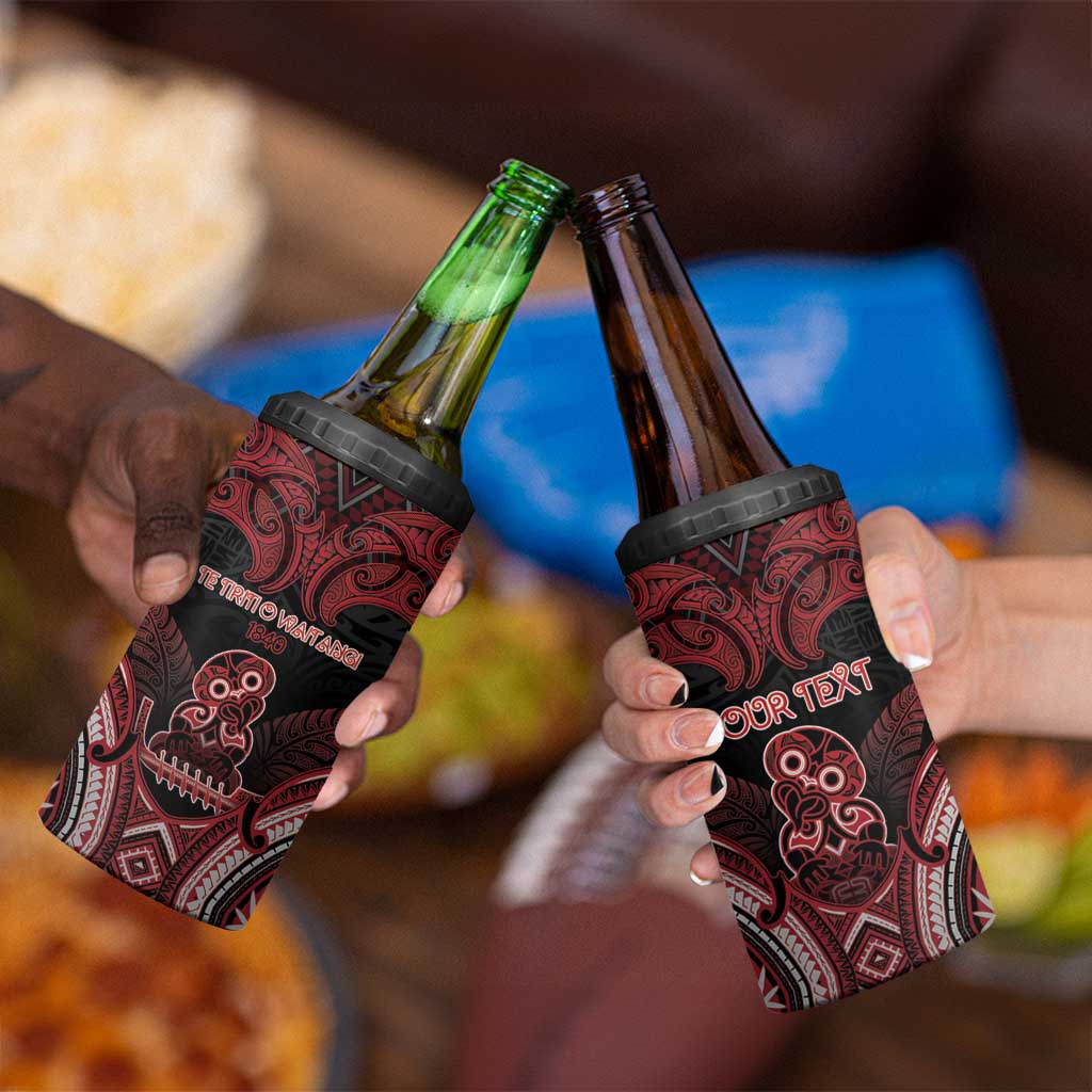 Personalised New Zealand Waitangi Day 4 in 1 Can Cooler Tumbler Te Tiriti O Waitangi 1840 DT05 - Polynesian Pride