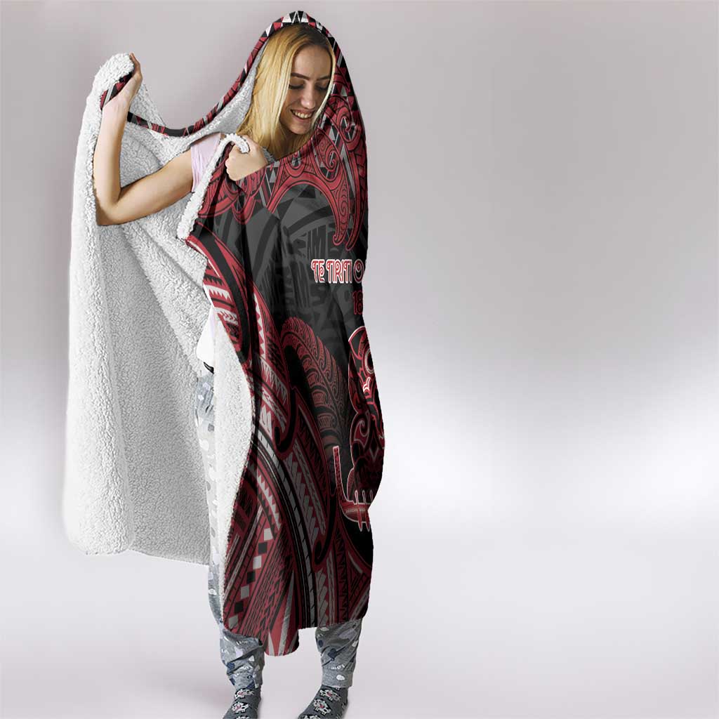 New Zealand Waitangi Day Hooded Blanket Te Tiriti O Waitangi 1840 DT05 - Polynesian Pride