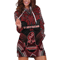 Personalised New Zealand Waitangi Day Hoodie Dress Te Tiriti O Waitangi 1840 DT05 Black - Polynesian Pride