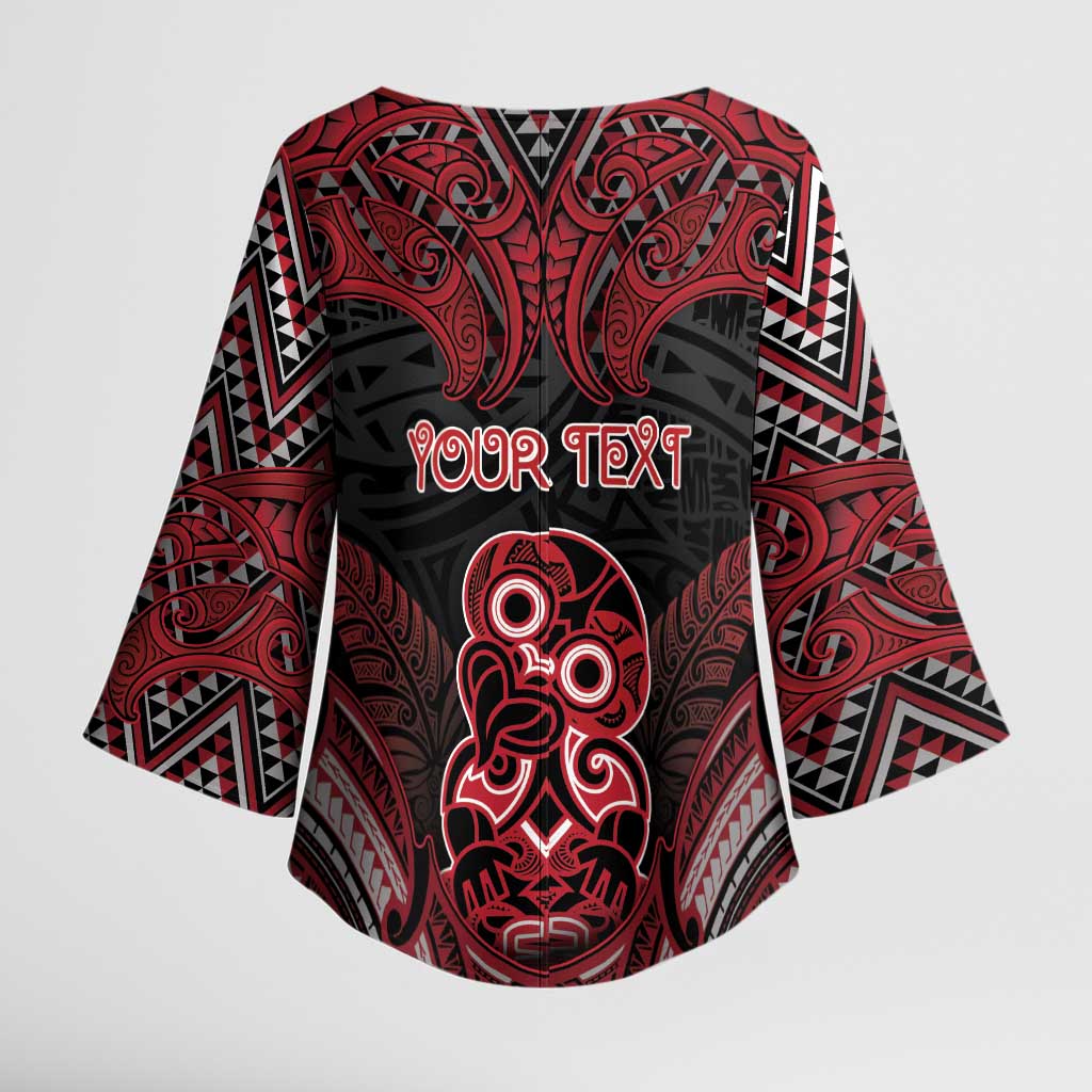 Personalised New Zealand Waitangi Day Kimono Sleeve Blouse Te Tiriti O Waitangi 1840 - Polynesian Pride
