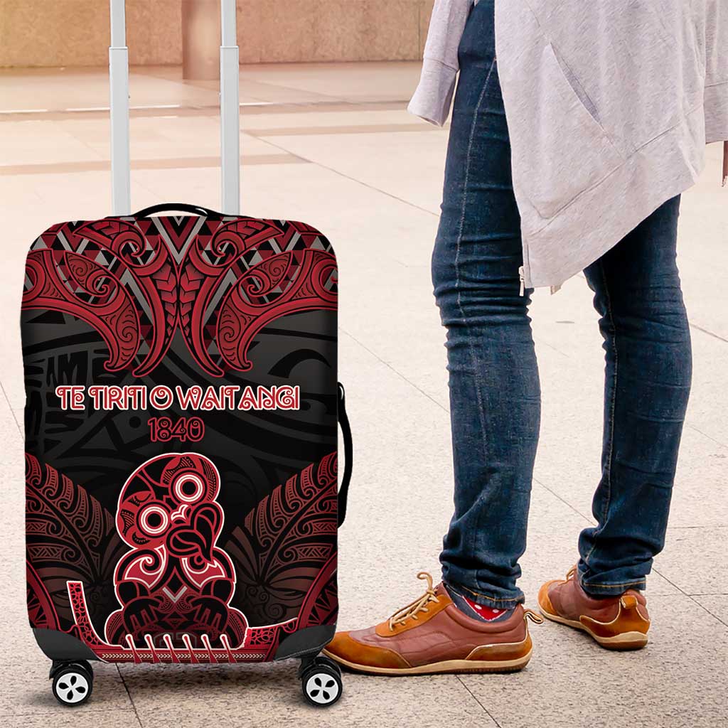 New Zealand Waitangi Day Luggage Cover Te Tiriti O Waitangi 1840 - Polynesian Pride