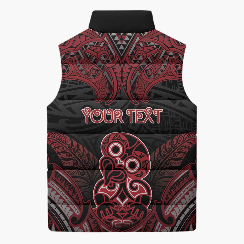 Personalised New Zealand Waitangi Day Sleeveless Puffer Jacket Te Tiriti O Waitangi 1840 DT05 - Polynesian Pride