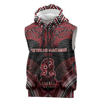 Personalised New Zealand Waitangi Day Sleeveless Zip Hoodie Te Tiriti O Waitangi 1840 DT05 Black - Polynesian Pride