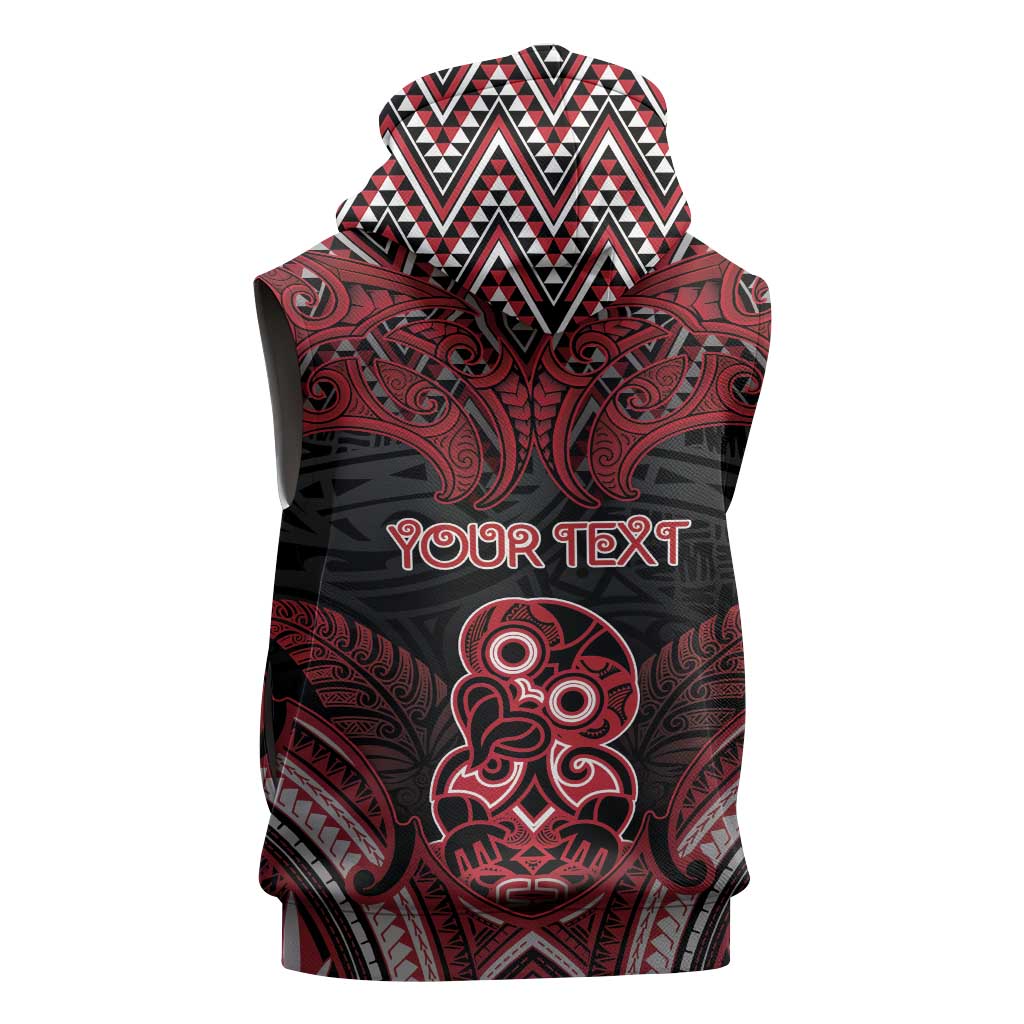 Personalised New Zealand Waitangi Day Sleeveless Zip Hoodie Te Tiriti O Waitangi 1840 DT05 - Polynesian Pride
