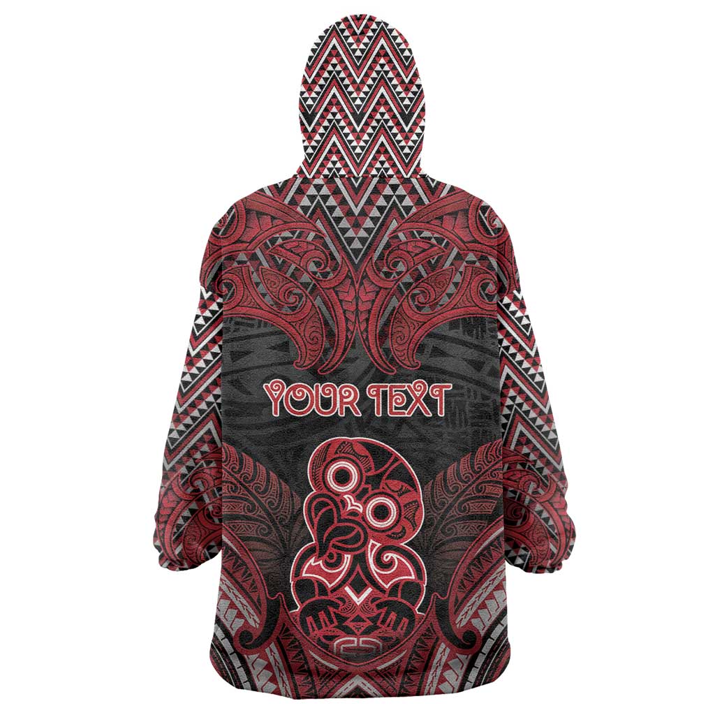 Personalised New Zealand Waitangi Day Wearable Blanket Hoodie Te Tiriti O Waitangi 1840 DT05 - Polynesian Pride