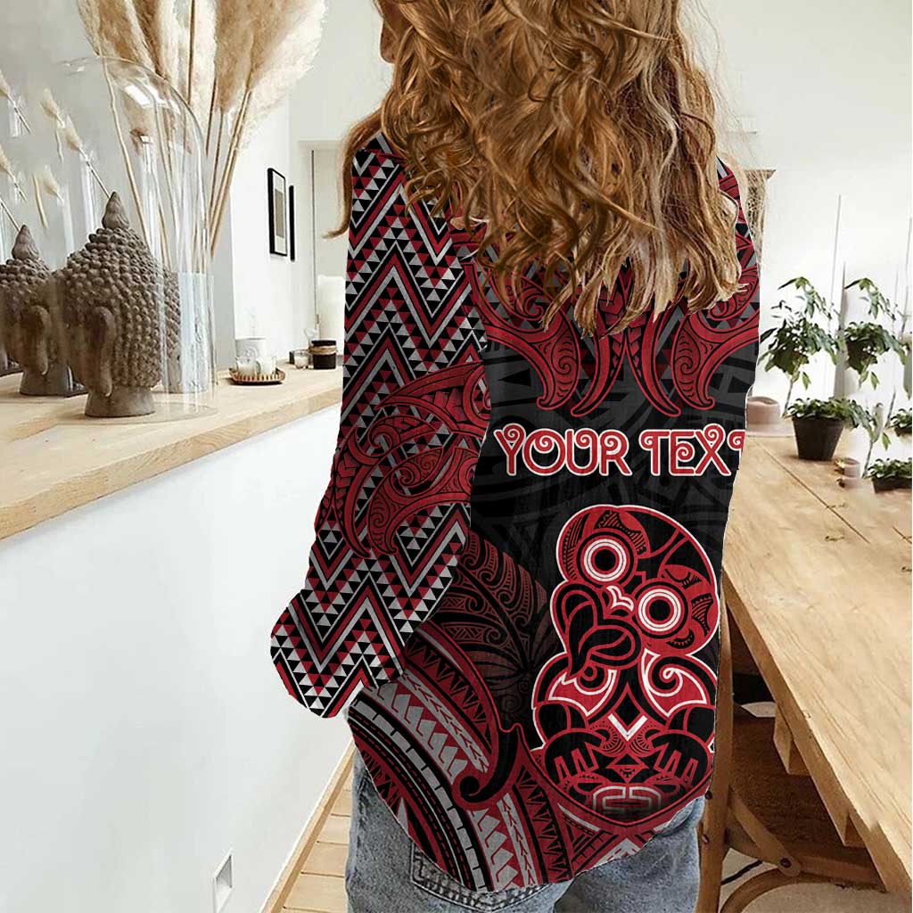 Personalised New Zealand Waitangi Day Women Casual Shirt Te Tiriti O Waitangi 1840 DT05 - Polynesian Pride
