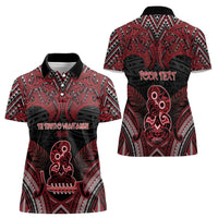 Personalised New Zealand Waitangi Day Women Polo Shirt Te Tiriti O Waitangi 1840 DT05 - Polynesian Pride