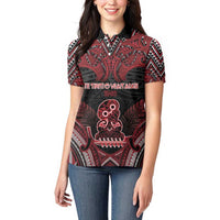 Personalised New Zealand Waitangi Day Women Polo Shirt Te Tiriti O Waitangi 1840 DT05 - Polynesian Pride