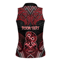 Personalised New Zealand Waitangi Day Women Sleeveless Polo Shirt Te Tiriti O Waitangi 1840 DT05 - Polynesian Pride