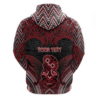 Personalised New Zealand Waitangi Day Zip Hoodie Te Tiriti O Waitangi 1840 - Polynesian Pride