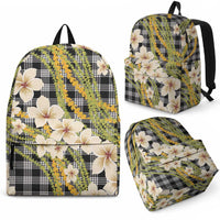 Ele'ele Hawai'i Palaka Plumeria Backpack Puakenikeni and Maile Lei LT9 - Polynesian Pride