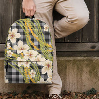 Ele'ele Hawai'i Palaka Plumeria Backpack Puakenikeni and Maile Lei LT9 - Polynesian Pride